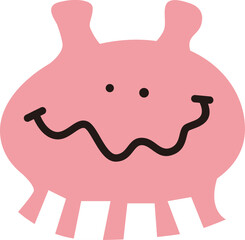 Scary monster illustration