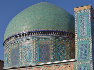 SAMARKAND, UZBEKISTAN. ISLAMIC ARCHITECTURE, ISLAMIC ART, UZBEK HERITAGE. MINARETS, MOSQUES, MEDRESAS.