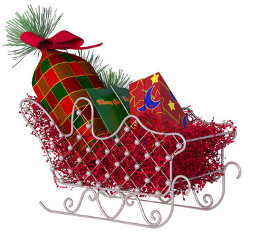 Sled with dift transparent image