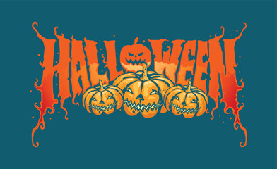 halloween typography design