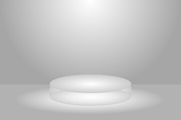 Elegant backgrounds and podiums for promotional events look classy.