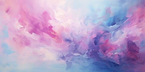 Abstrakcyjne chmury dymu w odcieniach różu i niebieskiego 