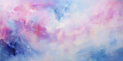 Abstrakcyjne chmury dymu w odcieniach różu i niebieskiego  - obrazy, fototapety, plakaty