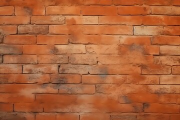 red brick wall background. Generative AI