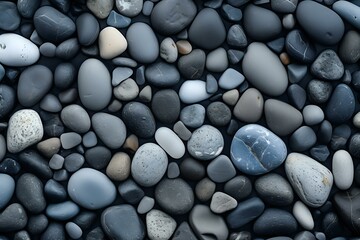 Fototapeta na wymiar pebbles on the beach. Generative AI