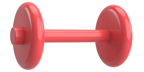 Dumbbell. Fitness equipment. 3D illustration.