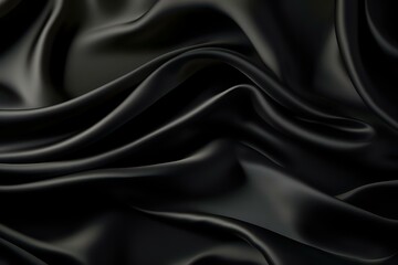 Obraz premium black silk background. Generative AI 