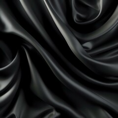 black silk background. Generative AI
