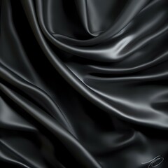 Obraz premium black silk background. Generative AI 