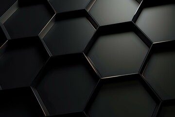 abstract background with hexagons. Generative AI
