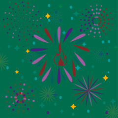 Fototapeta na wymiar Merry Christmas and Happy New Year banner with abstract, glitter Vector background.