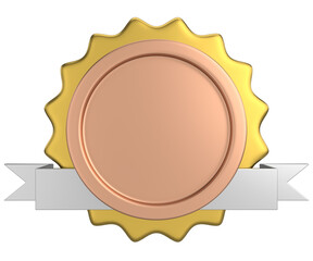 Bestseller badge. 3D badge. 3D illustration.