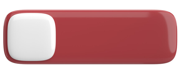 3D button. Empty button. 3D illustration.