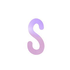 Alphabet letter S