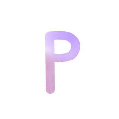 Alphabet letter P