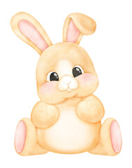 cute rabbit watercolor