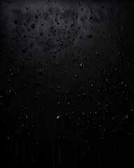 Fototapeta premium a black square with water particales on it. AI generated