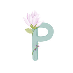 Alphabet letter P