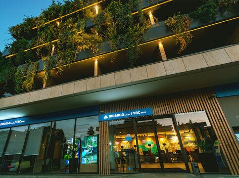 Georgia 2023: TBC bank office placed in apartment house