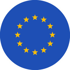 European union Schengen flag vector - obrazy, fototapety, plakaty