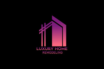 Luxury Building, home, real estate,  logo template with unique concept