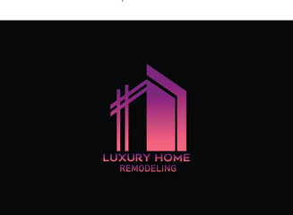 Luxury Building, home, real estate,  logo template with unique concept