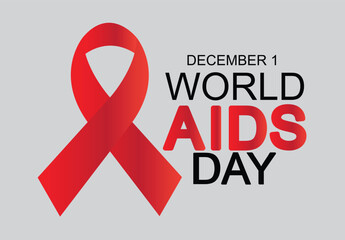 Worlds AIDS day December 01 vector art