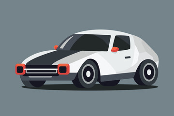 Sport Car Vector Illustration Isolated Element for Automotive Advertisements, Posters, Website Designs