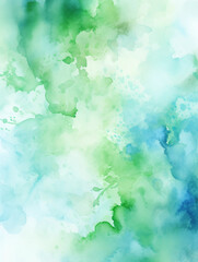 Green blue watercolor background