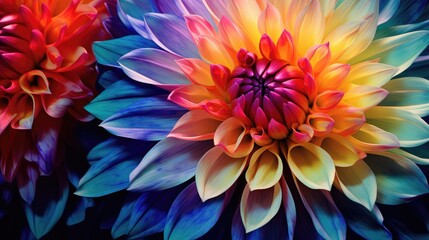 Obraz premium plant colorful macro background close illustration color beautiful, leaf green, up light plant colorful macro background close