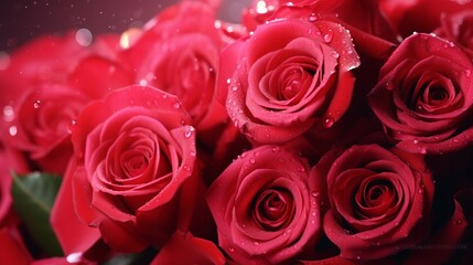 Red roses for Valentine's Day