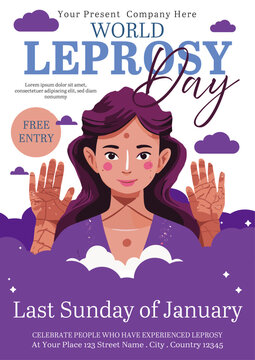 World Leprosy Day Poster Template
