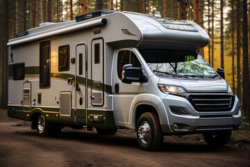 motorhome on wheels. rv camper car