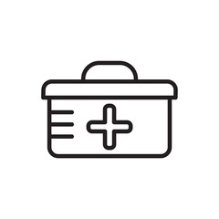 This First Aid Box icon is available in Line style