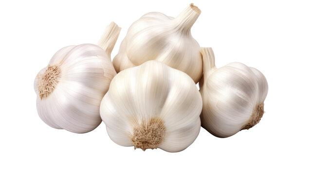 garlic on the transparent background