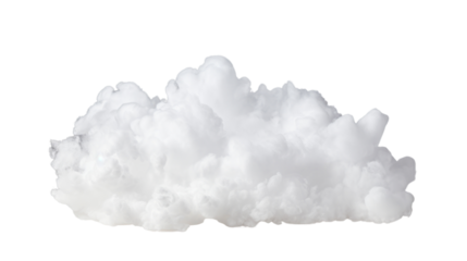 A cloud on the transparent background