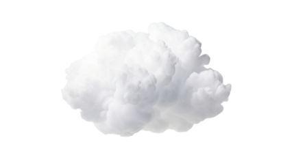 A cloud on the transparent background
