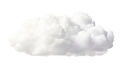 A cloud on the transparent background