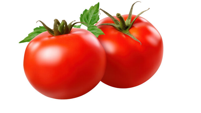 Tomato on the transparent background