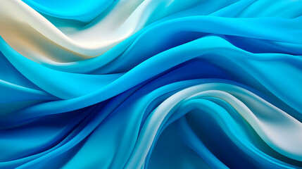 Obraz premium Warm rainbow abstraction with smooth shapes