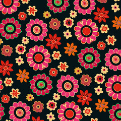 seamless floral pattern | seamless pattern with flowers