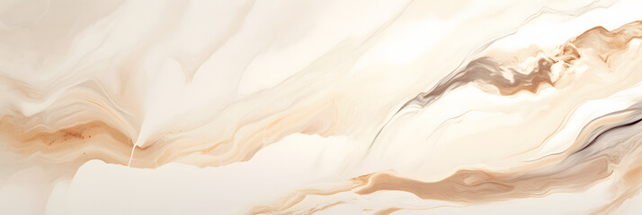 Fototapeta na wymiar Abstract Marble Banner Background, Cream ceramic texture banner design panorama. 