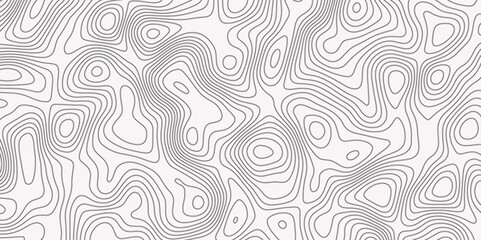 Topographic Map in Contour Line Light topographic topo contour map contour mapping of maps. Ocean topographic line map with curvy wave isolines vector	
