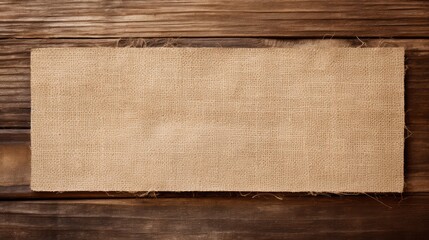 wood wooden rustic card top view illustration burlap texture, table space, natural vintage wood wooden rustic card top view