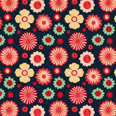 Fototapeta na wymiar seamless floral pattern | seamless pattern with flowers