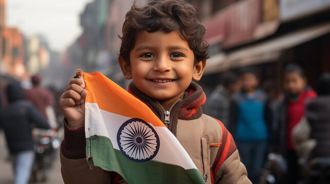 Proud Citizens: Candid shots of everyday citizens hoisting the tricolor and participating in Republic Day parades across the country, demonstrating their pride for India in India R