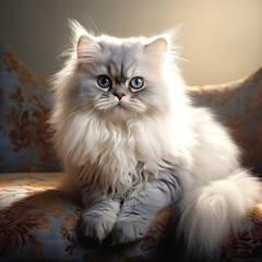 Naklejka na ściany i meble beautiful persian cat 