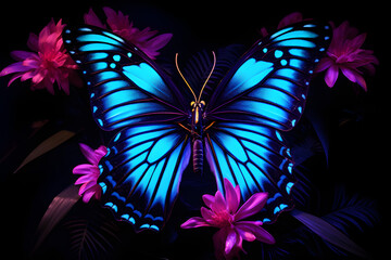 Enchanting UV Blacklight butterfly Photography.