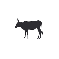 silhouette of a buffalo icon