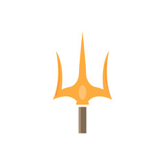trident icon on a white background, vector illustration